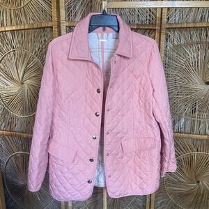 Womens Chicos Quilted Pink Barn Jacket Size 1 (8/10) (D)